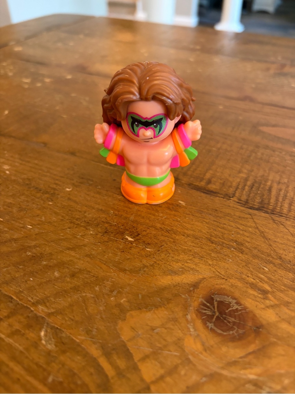 Fisher Price Little People WWE Macho Man Figure as is